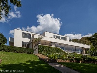 The Tugendhat House - completed in 1930  View from the back yard